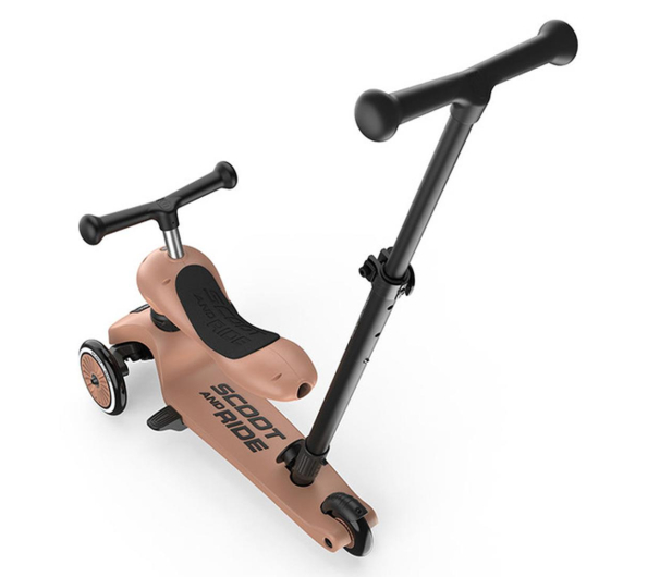 Scoot & Ride Highwaykick 1 Push and Go 2w1 Jeździk i hulajnoga Mocha - 1356966 - zdjęcie 6